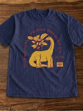Dino Women Navy Graphic Tee